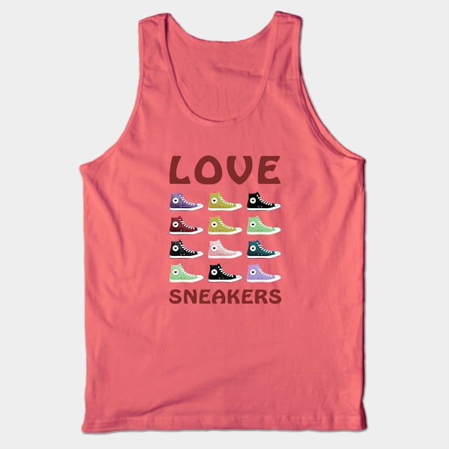 Love Sneakers Tank Top by SandraKC